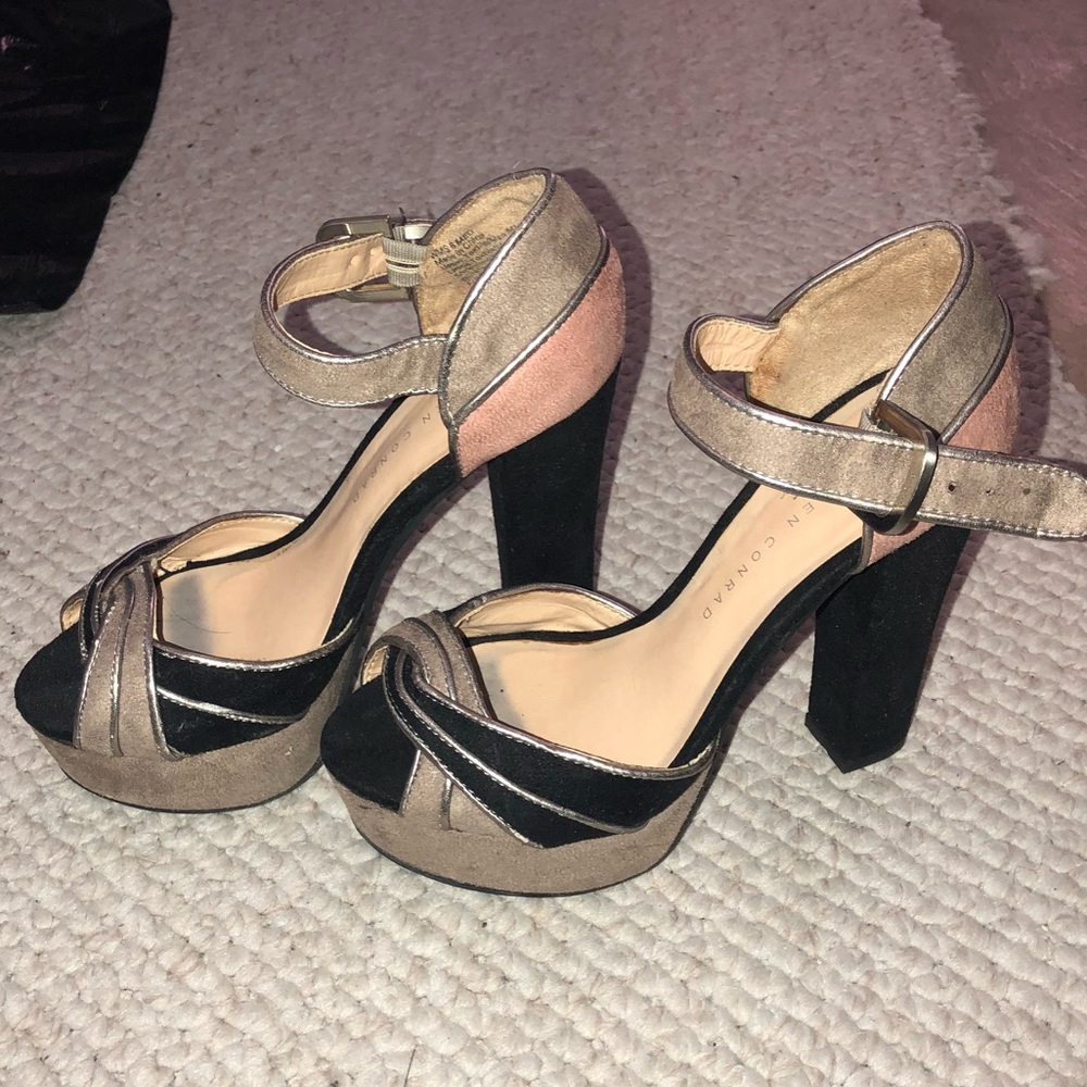 Suede Pumps High Heels Size 6.5